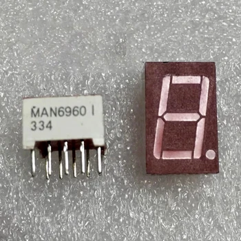 2Pcs MAN6960 אדום 0.56 אינץ 7 קטע תצוגת LED דיגיטלית צינור מודול נפוץ האנודה 10 פינים