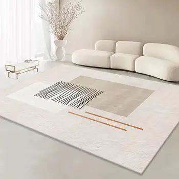 סגנון חיקוי קשמיר שטיחים נורדי בסלון ספות שטיחים שטח גדול לקישוט חדר השינה שטיח פשוטה מרפסת שטיח