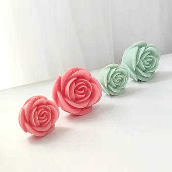 3D רוז ארומתרפיה סבון תבנית רוז פרח קישוט עוגת נרות ריחניים סבון, עובש עובש מלאכה אפייה