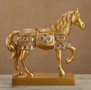 הסוס קישוט הבית ריהוט אמנות ארונות אמנות הגדרת חדר מודרני פשוטה האירופי פסל בית קישוט החתונה.