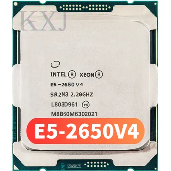 השתמשו Intel Xeon E5 2650 V4 E5-2650V4 מעבד SR2N3 2.2 GHz עשר גרעינים 30M LGA 2011-3 מעבד E5 2650V4