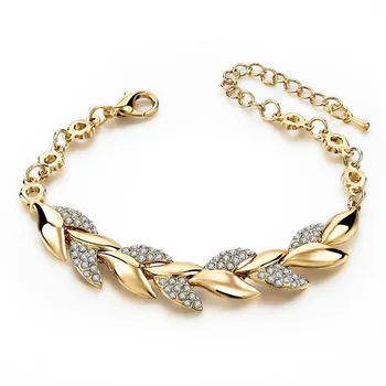 Zirconia מעוקב קלאסי 18K מצופה זהב מעוות שרשרת צמיד טניס מינימליסטי CZ צמידים תכשיטים מתנות לנשים