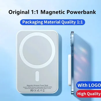 סוללה ניידת אלחוטית כוח הבנק Pack עבור iphone 13 12 14 Pro מקס מיני Powerbank חיצוני עזר סוללה