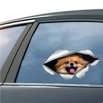 3D Cartoon מדבקות רכב יצירתי כלבים בסדקים PVC מדבקות לרכב אוטומטי מדבקות מדבקות לרכב-עיצוב אביזרים לקישוט