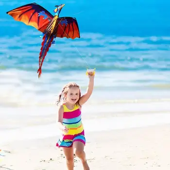 עפיפון צבעוני חיה 3D דרקון זנב ארוך חיצונית עפיפונים לילדים צעצועים