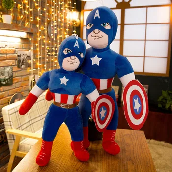 דיסני צעצועים קטיפה 45/55/70cm קפטן אמריקה קריקטורה בובות הנוקמים כרית Plushie בובת צעצוע לילדים מתנת יום הולדת
