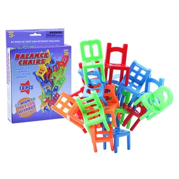 משחק הערימה כיסא צעצוע למידה צעצוע הבניין ילד פעוט, בחורה
