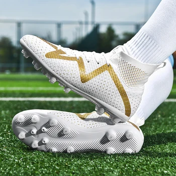 איכות נעלי כדורגל פקקים Haaland עמיד קל משקל נוח Futsal נעלי ספורט סיטונאי נעלי כדורגל Chuteira החברה