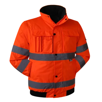 החורף ניראות גבוהה בטיחות חם ' קט לגברים ניאון כתום עמיד למים מעיל רעיוני מעיל מחבל Workwear