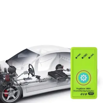 מכונית דלק להציל את אקו OBD2 Chip Tuning Box Eco OBD2 הכלכלה Plug לנהוג רכב אנרגיה דלק שומר אביזרי רכב על דלק דיזל מכוניות