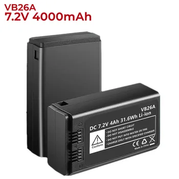 5x7.2V/4000mAh VB26A Li-Ion Polymer סוללות נטענות עבור GodoxV1S V1C V1N V1F V1O VB26A V860IIIRound ראש Speedlite Flash