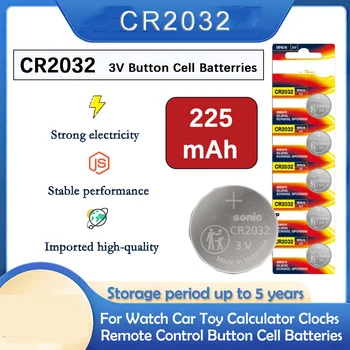 cr2032 המקורי CR 2032 DL2032 ECR2032 3V סוללת ליתיום-יון תא לחצן עבור לצפות צעצוע מחשבון מפתח המכונית שליטה מרחוק כפתור הנייד
