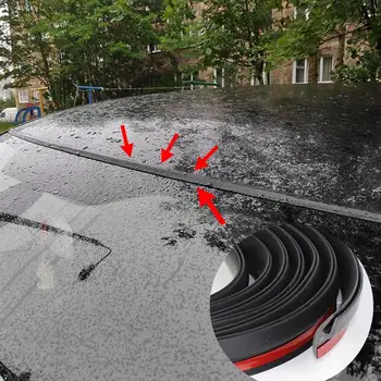 שמשת הרכב חותם רצועת גומי אוטומטי חלון גג קצה המדבקה Noiseproof בידוד קול רכב עמיד למים, Dustproof Weatherstrip