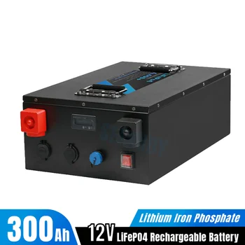 12V 300Ah סוללת Lifepo4 Pack ליתיום ברזל פוספט אופציונלי Bluetooth עם 100A 150A 200A BMS עבור RV האוטו אנרגיה סולארית