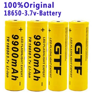 חדש 100%.Batería דה iones דה litio GTF 18650 המקורי, linterna recargable 18650, 3,7 V, פארא Linterna + cargador USB
