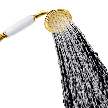 זהב נחושת נירוסטה בלחץ כף יד המקלחת מחמם מים בלחץ גשם יד תרסיס ראש מקלחת