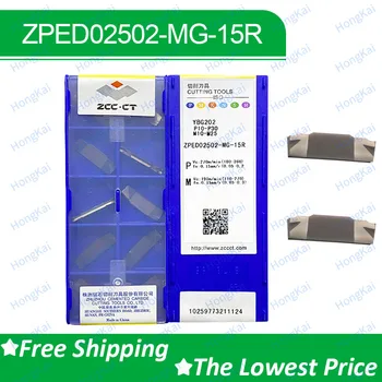 ZCC CNC כלי חיתוך קרביד ZPED02502-MG-15R YBG202 YBG302