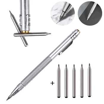 Scriber עט טונגסטן קרביד חריטת עט סימון גילוף Scribing סמן כלי זכוכית, קרמיקה מתכת עץ כלי ביד