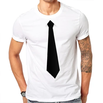 קיץ אופנה חדשה או צווארון פעיל אישית מזויף חליפה עניבה מודפס עיצוב חולצה לבנה של גברים עם שרוולים קצרים