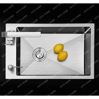 מטבח כיור נירוסטה כיור ידנית מעובה 304 Package Drop-in Sink 4 מ 