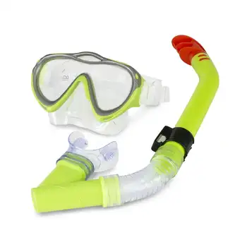 נוער מאנטה Pro מתחת למים פנאי לצלול לשחות מסכת & שנורקל Set - צהוב רסיס לשחות כובעים עבור נשים שחייה שיער כיסוי