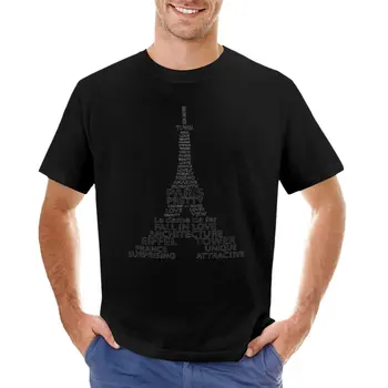 מגדל אייפל בפריז חולצה נשגב חולצה גרפיקה חולצה בתוספת גודל צמרות חיה להדפיס חולצה לבנים רגיל חולצות גברים