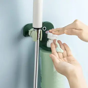 ראש מקלחת מחזיק מתכוונן עיצוב שכבה כפולה חינם אגרוף דביק שמפו בעל אמבט נוזל מתלה ראש מקלחת Fixer