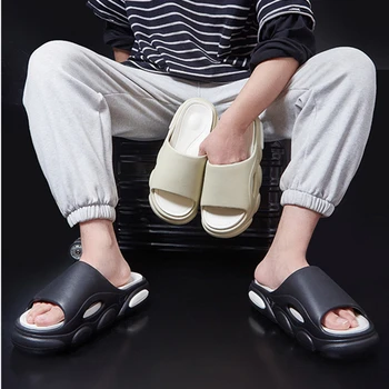 אווה עבה פלטפורמת נעלי נשים כפכפים נעלי קיץ 2023 שירותים הביתה הכרית המרופדת שקופיות החלקה חוף סנדלים