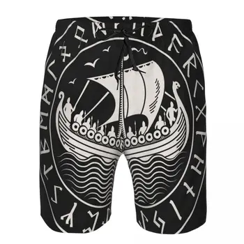גברים חוף קצר מהיר ייבוש שחייה המטען ויקינג דרקאר בגדי ים בגדי ים קצרים.