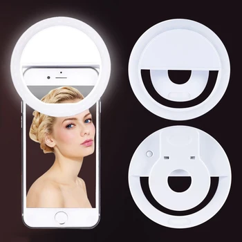 36 LED נייד לילה אור טלפון נייד פלאש LED מצלמה קליפ טלפון Selfie טבעת אור וידאו sSuitable לכל טלפון נייד פלאש