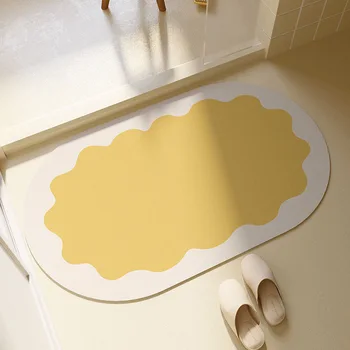 Diatomaceous בוץ כרית אמבטיה קרם אוויר סופג הרצפה שטיח האמבטיה שטיח כניסה ייבוש מהיר חדרים ללא פליטת פד.