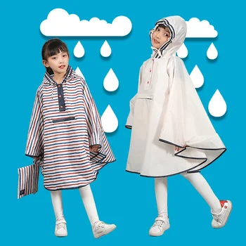 ילדים מעיל גשם לילדים בנות בנים חמודים עמיד למים מעטה בלתי חדיר ילד מעילי גשם הילד מעיל גשם לכסות את פונצ ' ו Rainwear