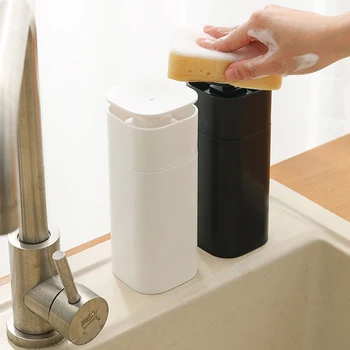 סבון מפיץ הכיור במטבח השיש סבון כלים מתקן שירותים לחיצה על הידיים כביסה סבון מיכל אחסון