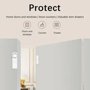 2023 פשוט אנטי-גניבה דלת וחלון אזעקה ביתית אלחוטית אזעקה מגנטי מופעל דלת אזעקת אבטחה בבית