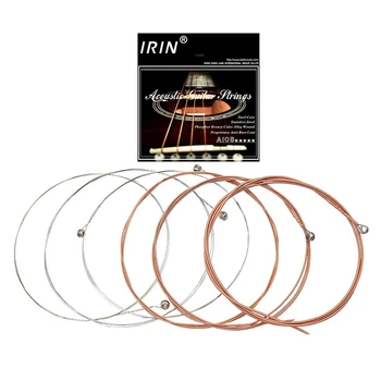 IRIN A108 6Pcs/סט אקוסטי Flok מיתר של גיטרה 009-045 אינץ ' 6 מיתרים בגיטרה חלקים ואביזרים