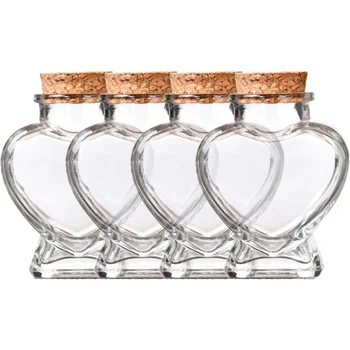 מתנה מיכלי אחסון צנצנת החתונה טובות בקבוק פקק זכוכית קטן ברור בקבוקים צנצנות זעירות
