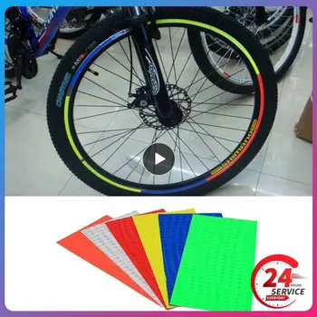 1~40PCS ציוד רכיבה מעשית Fluorescen גלגל מדבקות באיכות גבוהה עמיד למים אופניים אביזרים
