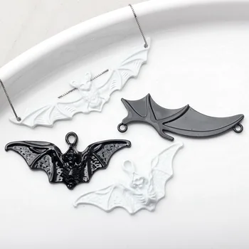 10pcs סגסוגת ליל כל הקדושים כנף עטלף קמעות קסם תליוני להכנת עגילים צמידים שרשראות מחזיקי מפתחות DIY אביזרים בעבודת יד