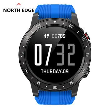 גברים של שעונים עמיד למים IP67 Smartwatch ספורט כושר Tracker מצפן ברומטר מד גובה, קצב לב עבור אנדרואיד & IOS קרוס