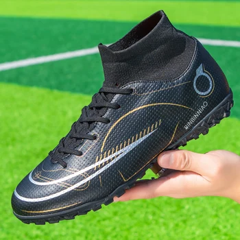 איכות Mbappé נעלי כדורגל עמיד קל נעלי כדורגל נוח חיצונית כדורגל סוליות נעלי ספורט סיטונאי מידות 35-45