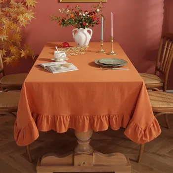אמר תפירת בד כותנה שולחן בד רחיץ מפת שולחן חתונה מסיבה האוכל אירועים קישוט Luxuriou כיסוי שולחן