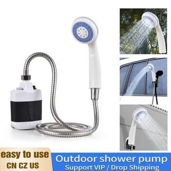 נייד קמפינג מקלחת חיצונית נטענת USB חשמלי מקלחת משאבת קמפינג שטיפת רכב גינון מחמד ניקוי נסיעה