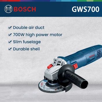 בוש GWS700 מקצועית מטחנת זווית 700W חשמלי מטחנה חשמלית כף יד סנדר חיתוך ליטוש מכונת השחזה