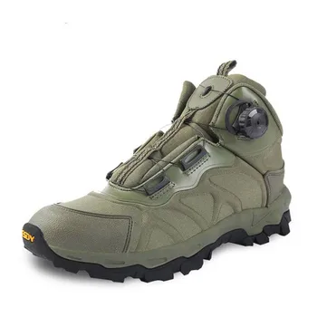 מותג טקטי מגפיים צבאיים קרביים חיצונית תגובה מהירה לנשימה גברים נעלי צבא, מגפי קרסול בטיחות נעלי טיפוס