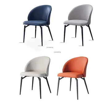 מודרני כסאות אוכל מינימליסטי ריהוט חדר האוכל יצירתי הכיסא עיצוב אופנה מרפסת משענת יוקרתית כסאות מטבח