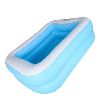 1PC בריכה מתנפחת אמבטיה מצחיק מים מזרן בריכת שחייה צעצוע בנים בנות תינוקות(שמיים כחולים)