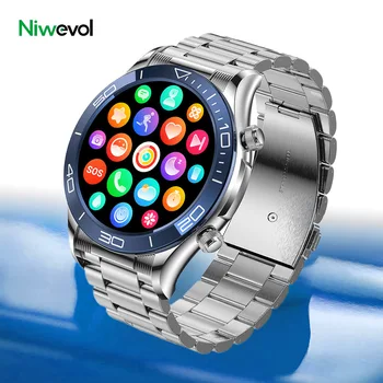 Niwevol Bluetooth לקרוא שעון חכם גברים NFC הקול עוזר 100+ מצב ספורט Smartwatch 1.32 אינץ 360*360 פלדה עסקים לצפות