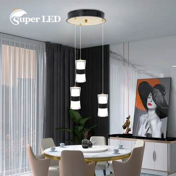 אורות תליון תאורה פנימית LED קריסטל הביתה שולחן האוכל ליד המיטה בחדר השינה תלויה מנורת הסלון אור קישוט