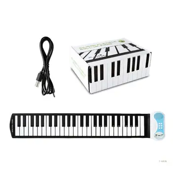 M5TC 37 מפתחות לגלגל אלקטרוני נייד מקלדת פסנתר גמיש ילדים מקלדת פסנתר